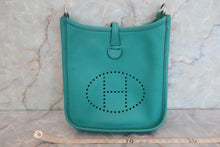 Load image into Gallery viewer, HERMES EVELYNE TPM Epsom leather Blue paon A Engraving Shoulder bag 600060180
