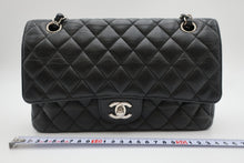 Load image into Gallery viewer, CHANEL Matelasse Double Flap Double Chain shoulder bag Caviar skin Black/Silver hardware Shoulder bag 800100005
