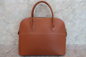 HERMES／エルメス ボリード35 クシュベル ゴールド 〇Z刻印 ショルダーバッグ 700080086