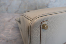 将图片加载到图库查看器，HERMES BIRKIN 25 Togo leather Pearl gray T刻印 Hand bag 600100104
