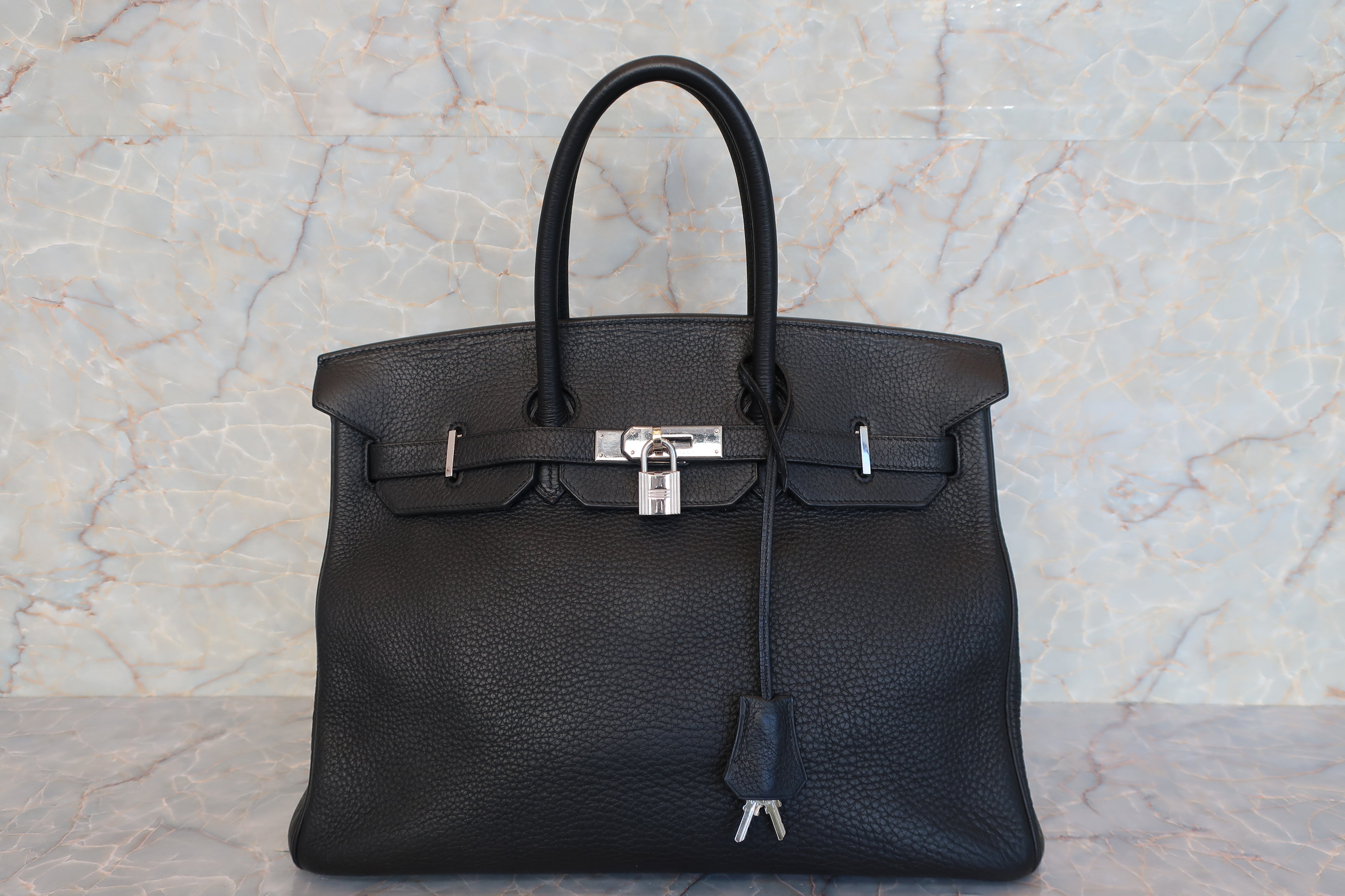 HERMES／エルメス バーキン35 トリヨンクレマンス ブラック □F刻印 ハンドバッグ 600120163 – BRANDSHOP-RESHINE