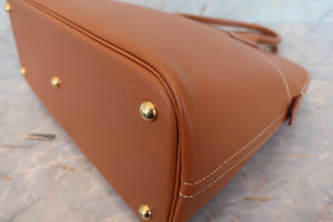 HERMES／エルメス ボリード35 クシュベル ゴールド 〇Z刻印 ショルダーバッグ 700080086