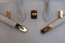 将图片加载到图库查看器，HERMES BIRKIN 25 Togo leather Pearl gray T刻印 Hand bag 600100104
