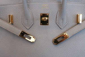 HERMES BIRKIN 25 Togo leather Pearl gray T刻印 Hand bag 600100104