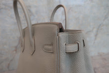 将图片加载到图库查看器，HERMES BIRKIN 25 Togo leather Pearl gray T刻印 Hand bag 600100104
