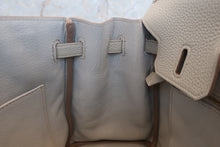 将图片加载到图库查看器，HERMES BIRKIN 25 Togo leather Pearl gray T刻印 Hand bag 600100104
