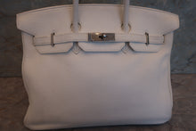 將圖片載入圖庫檢視器 HERMES／エルメス バーキン35 トリヨンクレマンス ホワイト □L刻印 ハンドバッグ 700070141
