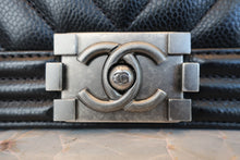 將圖片載入圖庫檢視器 CＨANEL/シャネル ボーイシャネルチェーンショルダーバッグ キャビアスキン ブラック/シルバー金具 ショルダーバッグ 800080039
