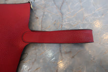 将图片加载到图库查看器，HERMES PICOTIN LOCK MM Clemence leather Rouge casaque C刻印 Hand bag 800020165
