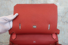 将图片加载到图库查看器，HERMES JYPSIERE 28 Clemence leather Rose jaipur/Sanguine T刻印 Shoulder bag 800070004
