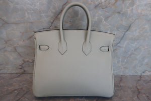 HERMES／エルメス バーキン25 トゴ グリネヴェ B刻印 ハンドバッグ 700070061