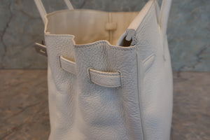 HERMES／エルメス バーキン35 トリヨンクレマンス ホワイト □L刻印 ハンドバッグ 700070141