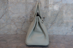 HERMES／エルメス バーキン25 トゴ グリネヴェ B刻印 ハンドバッグ 700070061