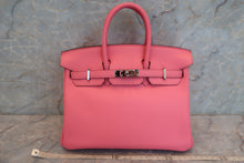 将图片加载到图库查看器，HERMES BIRKIN 25 Swift leather Rose azalee C刻印 Hand bag 600090247
