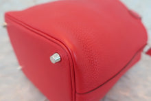 将图片加载到图库查看器，HERMES PICOTIN LOCK PM Clemence leather Rouge casaque C刻印 Hand bag 600070063
