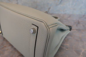 HERMES／エルメス バーキン25 トゴ グリネヴェ B刻印 ハンドバッグ 700070061