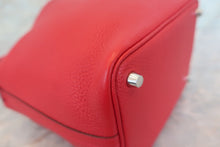 将图片加载到图库查看器，HERMES PICOTIN LOCK PM Clemence leather Rouge casaque C刻印 Hand bag 600070063
