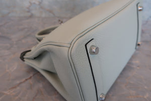HERMES／エルメス バーキン25 トゴ グリネヴェ B刻印 ハンドバッグ 700070061