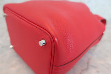 将图片加载到图库查看器，HERMES PICOTIN LOCK PM Clemence leather Rouge casaque C刻印 Hand bag 600070063
