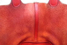 将图片加载到图库查看器，HERMES PICOTIN LOCK MM Clemence leather Rouge casaque C刻印 Hand bag 800020165
