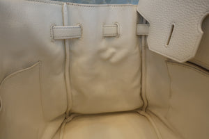 HERMES／エルメス バーキン35 トリヨンクレマンス ホワイト □L刻印 ハンドバッグ 700070141