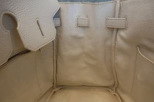 HERMES／エルメス バーキン35 トリヨンクレマンス ホワイト □L刻印 ハンドバッグ 700070141