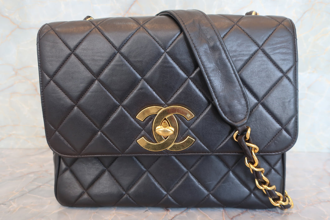 CHANEL/香奈儿 CF 链条包 羊皮 Black/Gold hadware(黑色/金色金属) 肩背包 700100204