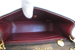 CHANEL/香奈儿 迷你CF 单盖 链条包 羊皮 Black/Gold hadware(黑色/金色金属) 肩背包 700060218