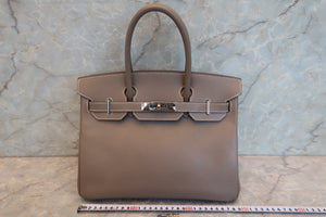 HERMES／エルメス バーキン30 ヴォーエプソン エトゥープ □P刻印 ハンドバッグ 700090128
