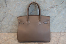 將圖片載入圖庫檢視器 HERMES／エルメス バーキン30 ヴォーエプソン エトゥープ □P刻印 ハンドバッグ 700090128

