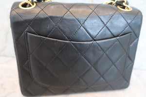CHANEL Mini Matelasse single flap chain shoulder bag Lambskin Black/Gold hadware Shoulder bag 600040186
