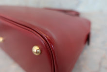 将图片加载到图库查看器，HERMES／BOLIDE 31 Box carf leather Rouge H □G刻印 Shoulder bag 600050226
