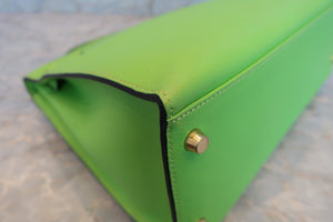 HERMES KELLY 32 Gulliver leather Apple green  ○Y Engraving Shoulder bag 600120154