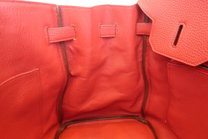 HERMES／エルメス バーキン35 トゴ ルージュカザック □Q刻印 ハンドバッグ 700080132