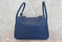 Load image into Gallery viewer, HERMES LINDY 26 Swift leather Blue saphir X Engraving Shoulder bag 600070020
