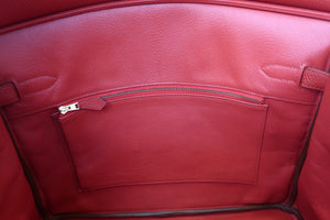 HERMES／エルメス バーキン35 トゴ ルージュカザック □Q刻印 ハンドバッグ 700080132