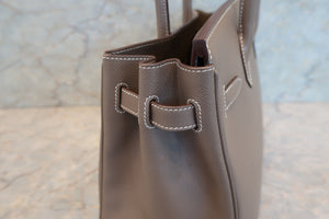 HERMES／エルメス バーキン30 ヴォーエプソン エトゥープ □P刻印 ハンドバッグ 700090128