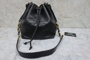 CHANEL/シャネル ココマーク巾着チェーンショルダーバッグ ラムスキン