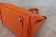 將圖片載入圖庫檢視器 HERMES／エルメス バーキン25 ヴォーエプソン オレンジ □K刻印 ハンドバッグ 700060294
