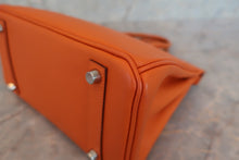 將圖片載入圖庫檢視器 HERMES／エルメス バーキン25 ヴォーエプソン オレンジ □K刻印 ハンドバッグ 700060294
