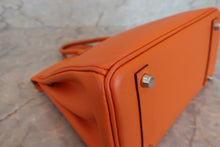 將圖片載入圖庫檢視器 HERMES／エルメス バーキン25 ヴォーエプソン オレンジ □K刻印 ハンドバッグ 700060294
