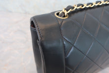 Load image into Gallery viewer, CHANEL  Diana matelasse chain shoulder bag Lambskin Black/Gold hadware Shoulder bag 800020192
