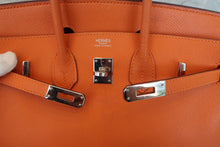 將圖片載入圖庫檢視器 HERMES／エルメス バーキン25 ヴォーエプソン オレンジ □K刻印 ハンドバッグ 700060294
