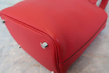 将图片加载到图库查看器，HERMES PICOTIN LOCK PM Clemence leather Rouge casaque C刻印 Hand bag 800040018
