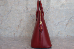 HERMES／BOLIDE 31 Box carf leather Rouge H □G Engraving Shoulder bag 600050226