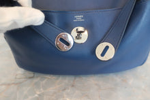 将图片加载到图库查看器，HERMES LINDY 26 Swift leather Blue saphir X刻印 Shoulder bag 600070020
