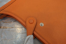 Load image into Gallery viewer, HERMES  EVELYNE TPM Epsom leather Orange □H Engraving Shoulder bag 800050069

