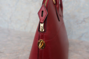 HERMES／BOLIDE 31 Box carf leather Rouge H □G刻印 Shoulder bag 600050226