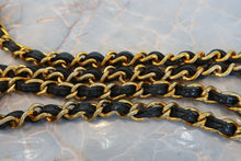 Load image into Gallery viewer, CHANEL Matelasse fringe chain shoulder bag Lambskin Black/Gold hadware Shoulder bag 800080142
