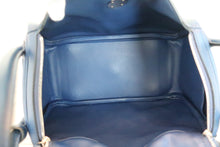 Load image into Gallery viewer, HERMES LINDY 26 Swift leather Blue saphir X Engraving Shoulder bag 600070020
